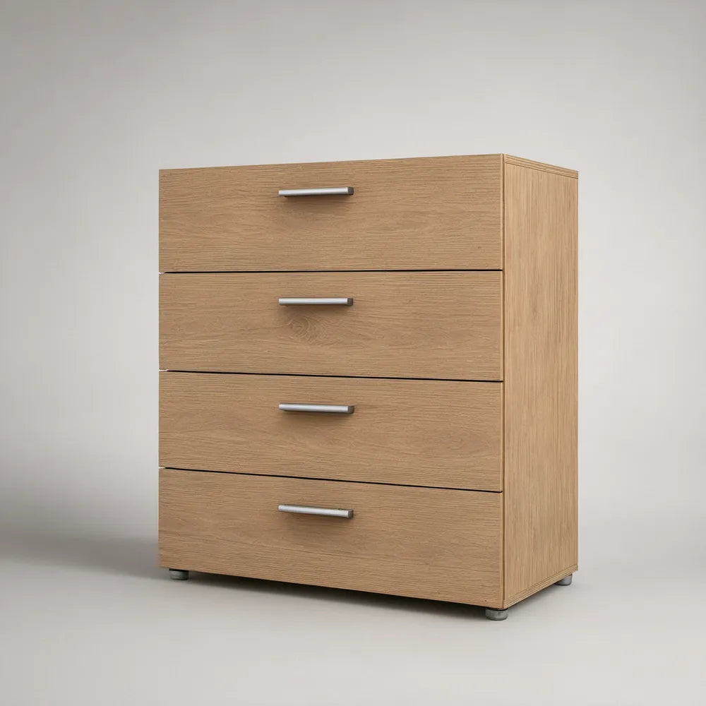 Komoda z 4 szufladami 80 × 40 × 100 cm, dąb sonoma